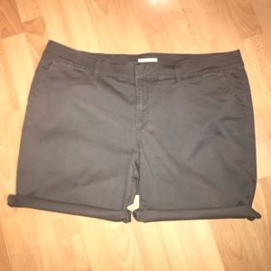 NWoT LOFT Plus Bermuda Roll Shorts